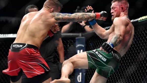 Justin Gaethje prende in giro McGregor senza parole dopo aver perso contro Poirier a UFC 264