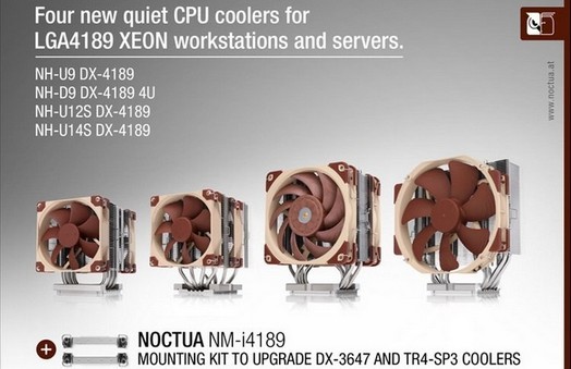 Noctua stellt fünf Kühler für Intel Xeon W3300 und weitere Chips für LGA 4189 . vor