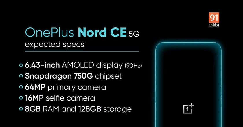 OnePlus Nord CE 5G mit Snapdragon 750G am 10. Juni vorgestellt