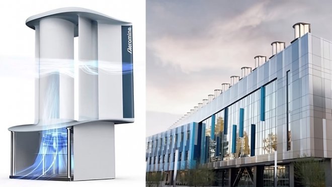 Aeromine-Windkraftanlagen sind eineinhalb Mal effizienter als Solarmodule