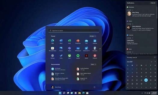 Microsoft, Windows 11 공개 : 새로운 인터페이스, 향상된 성능, 위젯 등
