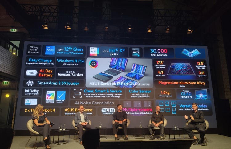 ASUS, 유연한 화면과 €3999의 가격을 갖춘 Zenbook 17 Fold OLED 컨버터블 노트북 출시