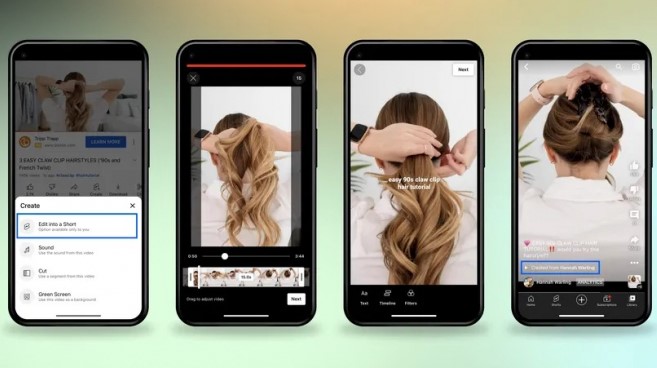 YouTube tornará mais fácil transformar vídeos completos em curtas