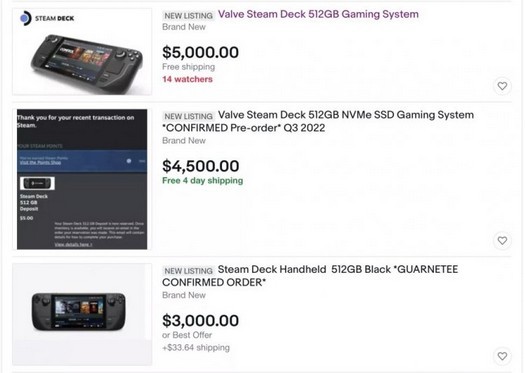 ディーラーはポータブルスチームデッキに5,000ドルを望んでいます