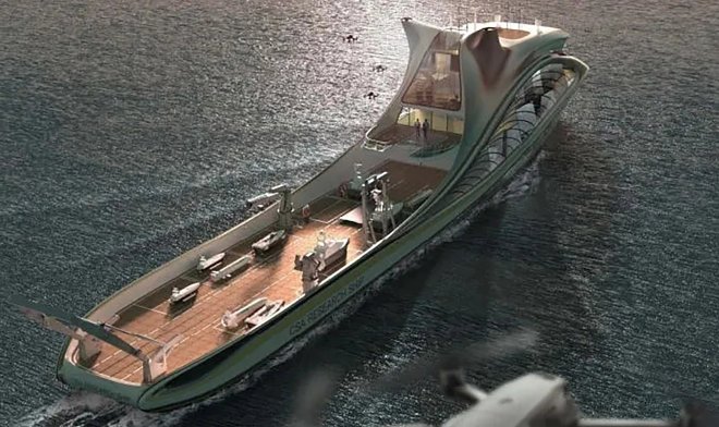 La Cina lancia la prima nave drone senza pilota al mondo