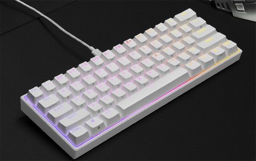 Corsair lancia la mini tastiera da gioco compatta K65 RGB in bianco