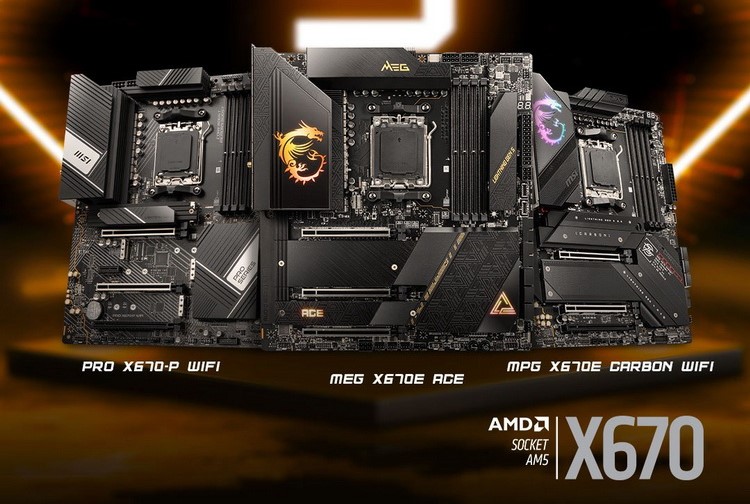 MSI、Ryzen 7000 向け AMD X670 および X670E チップセットを搭載したマザーボードを指名 - 290 ドルから 1300 ドルへ