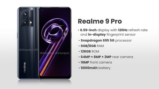 Realme 9 Proが画像に表示されました–仕様が明らかになりました