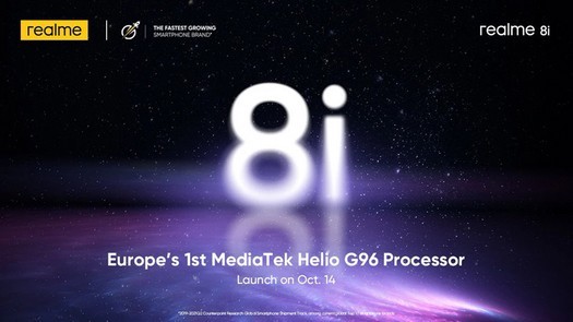 Le smartphone Realme 8i avec puce Helio G96 fera ses débuts en Europe dans une semaine