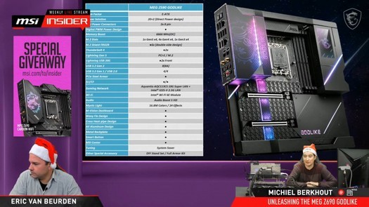 MSI enthüllt 3kg MEG Z690 Godlike Flaggschiff-Board - 2100 $