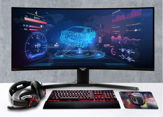 Lancio del monitor concavo da gioco UWQHD da 34 pollici ViewSonic VX3418-2KPC