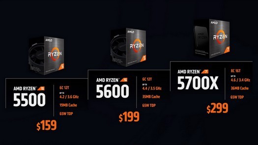 Der Verkauf neuer Prozessoren der Serien Ryzen 5000 und Ryzen 4000 ab 99 US-Dollar hat begonnen