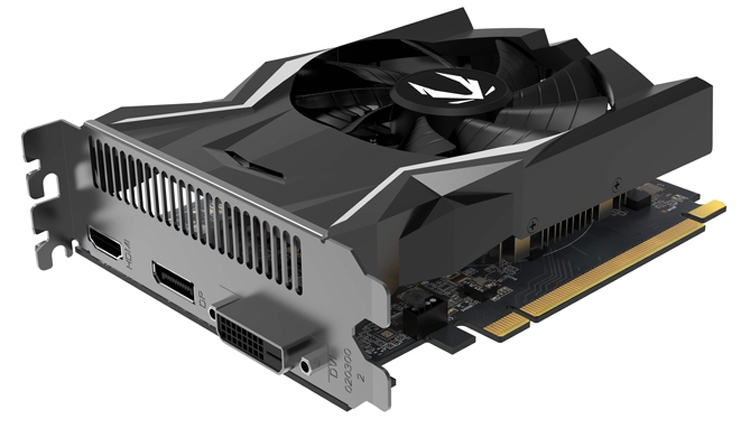 Grafikkarte Zotac Gaming GeForce GTX 1630 hat eine Länge von 151 mm